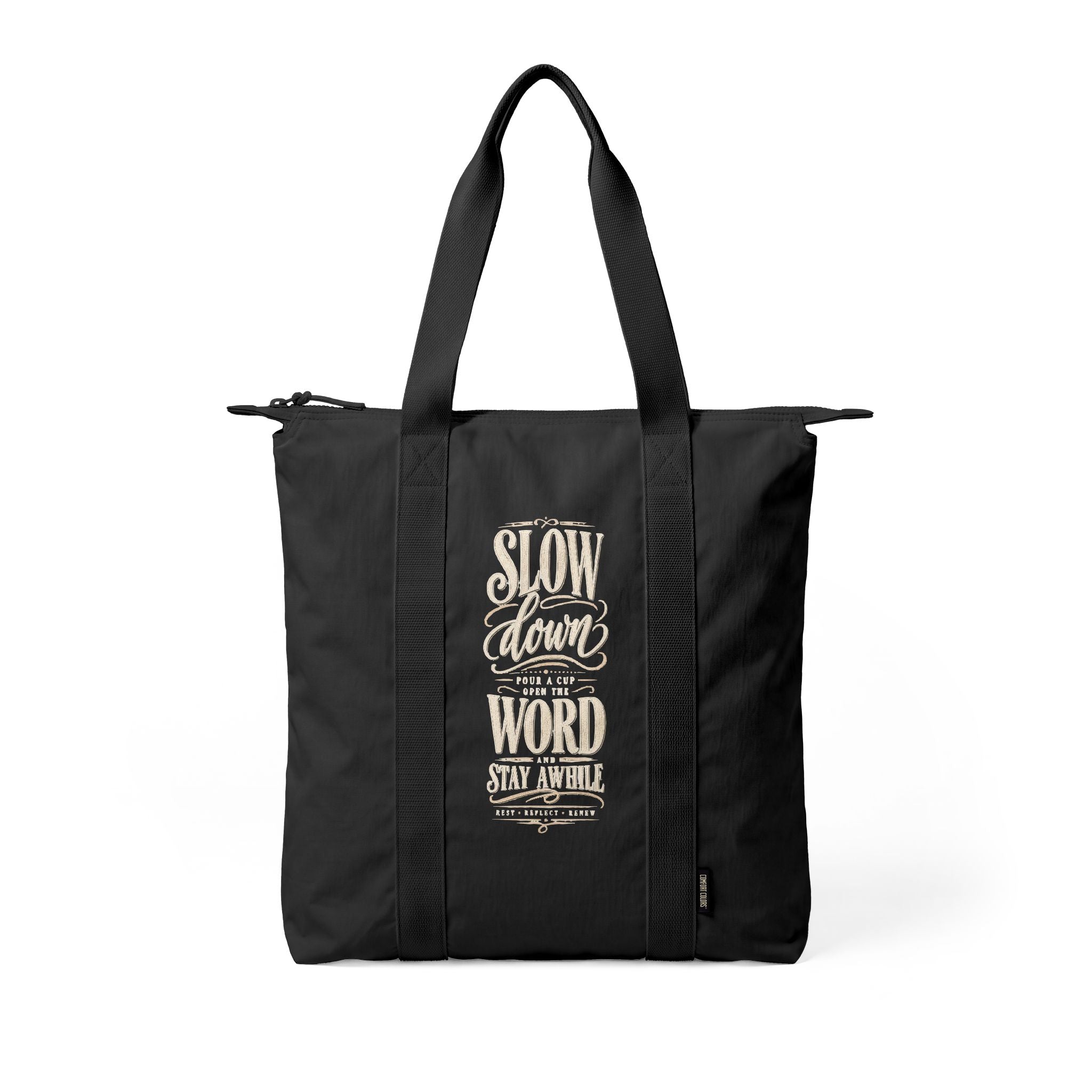 First Coffee, Then All Things Through Christ - Carry-All Tote Bag