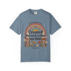 Created for Such a Time as This T-Shirt — Esther 4:14 Floral Rainbow Christian Tee
