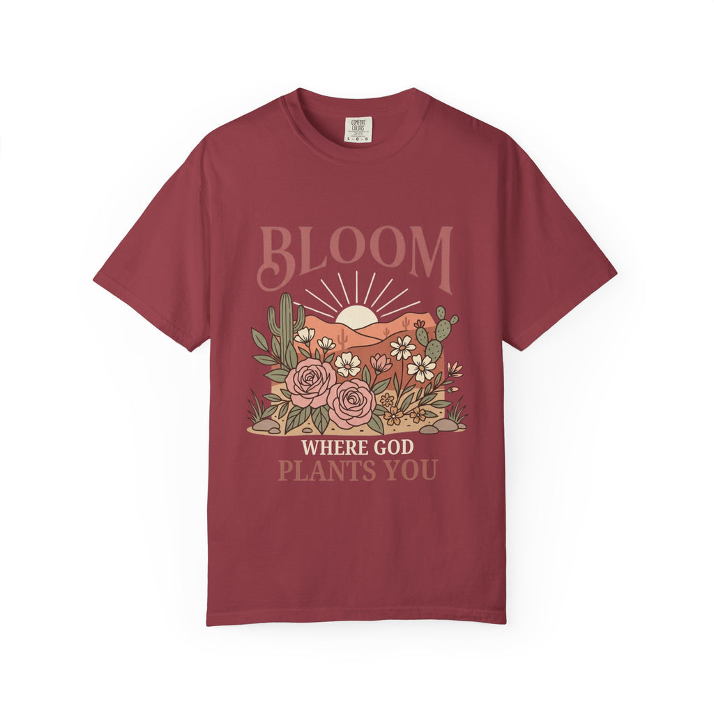 Daughter of the King T-Shirt — Floral Cowboy Hat Christian Tee