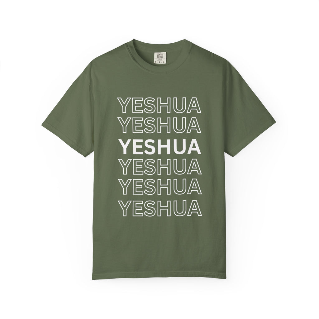 Yeshua Repeat Tee — Christian Faith Graphic T-Shirt