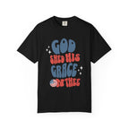 God Shed His Grace On Thee T-Shirt — Retro Patriotic Christian Tee