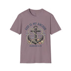 God Is My Anchor T‑Shirt — Christian Anchor Design (Hebrews 6:19)