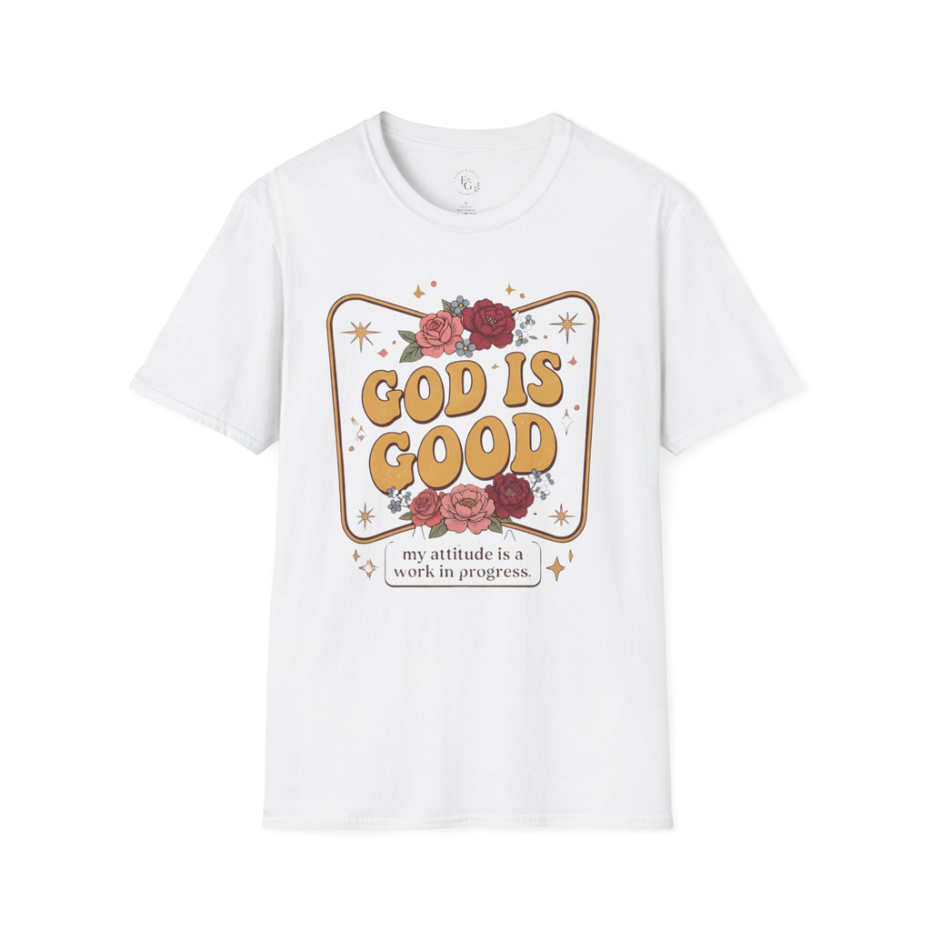 God Is Good Floral T-Shirt — Retro Inspirational Christian Tee