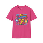 Be Salty Stay Lit T-Shirt — Neon Beach Graphic Tee (Matt. 5:13-14)