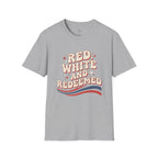 Patriotic "Red, White and Redeemed" T-Shirt
