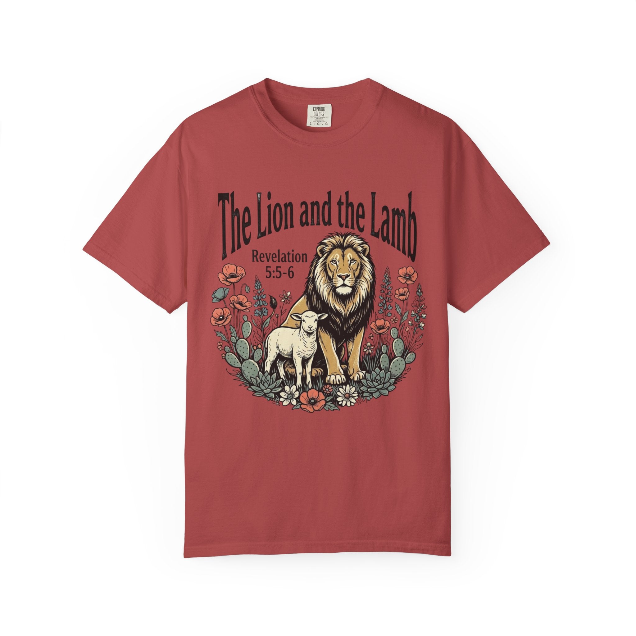 The Lion and the Lamb T-Shirt – Christian Scripture Tee (Revelation 5:5-6)