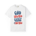God Shed His Grace On Thee T-Shirt — Retro Patriotic Christian Tee
