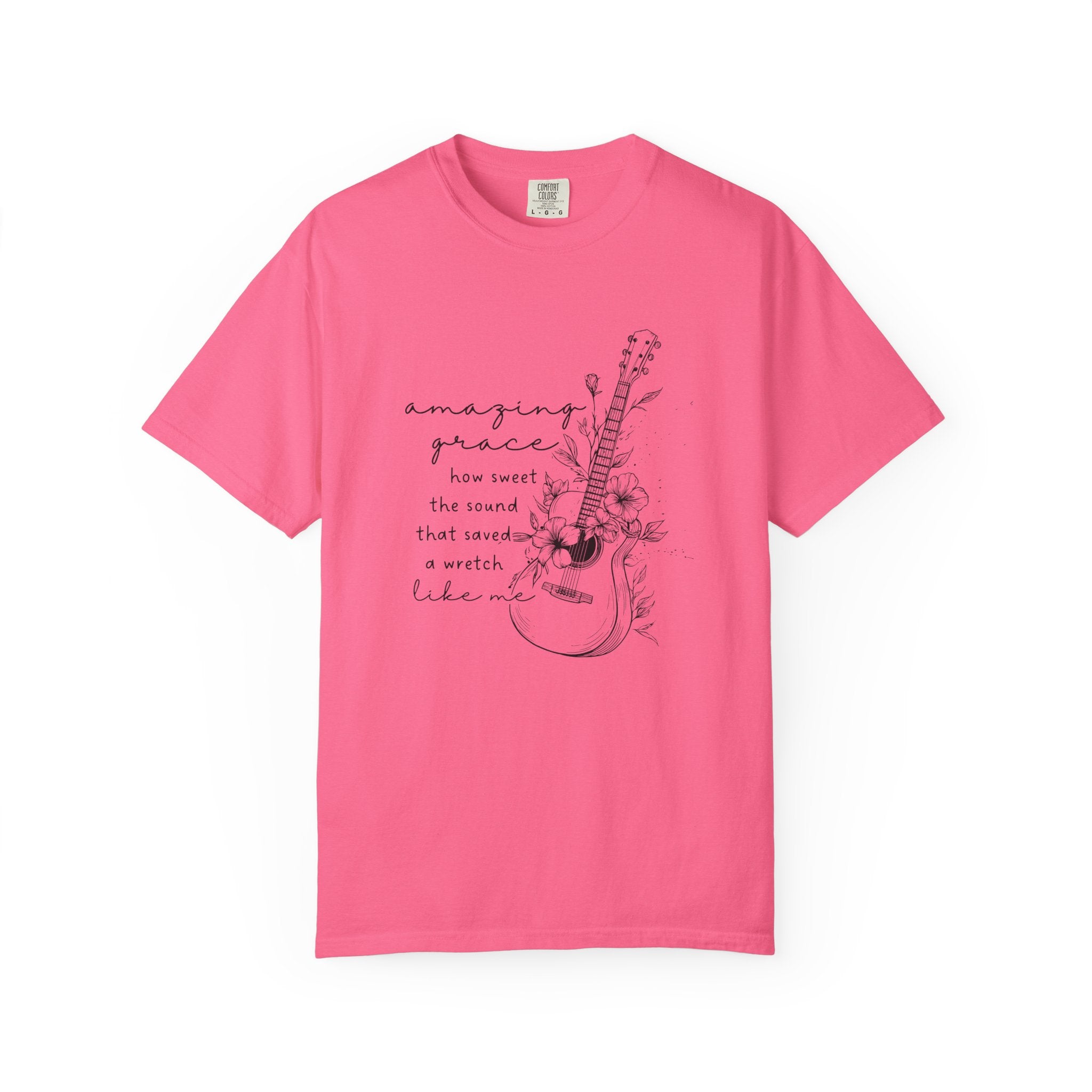 Acoustic Guitar 'Amazing Grace' Graphic T-Shirt