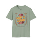 God Is Good Floral T-Shirt — Retro Inspirational Christian Tee