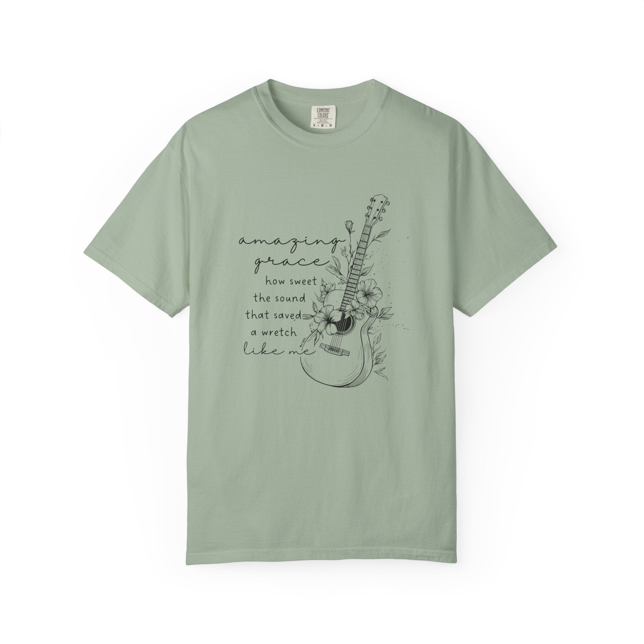 Acoustic Guitar 'Amazing Grace' Graphic T-Shirt