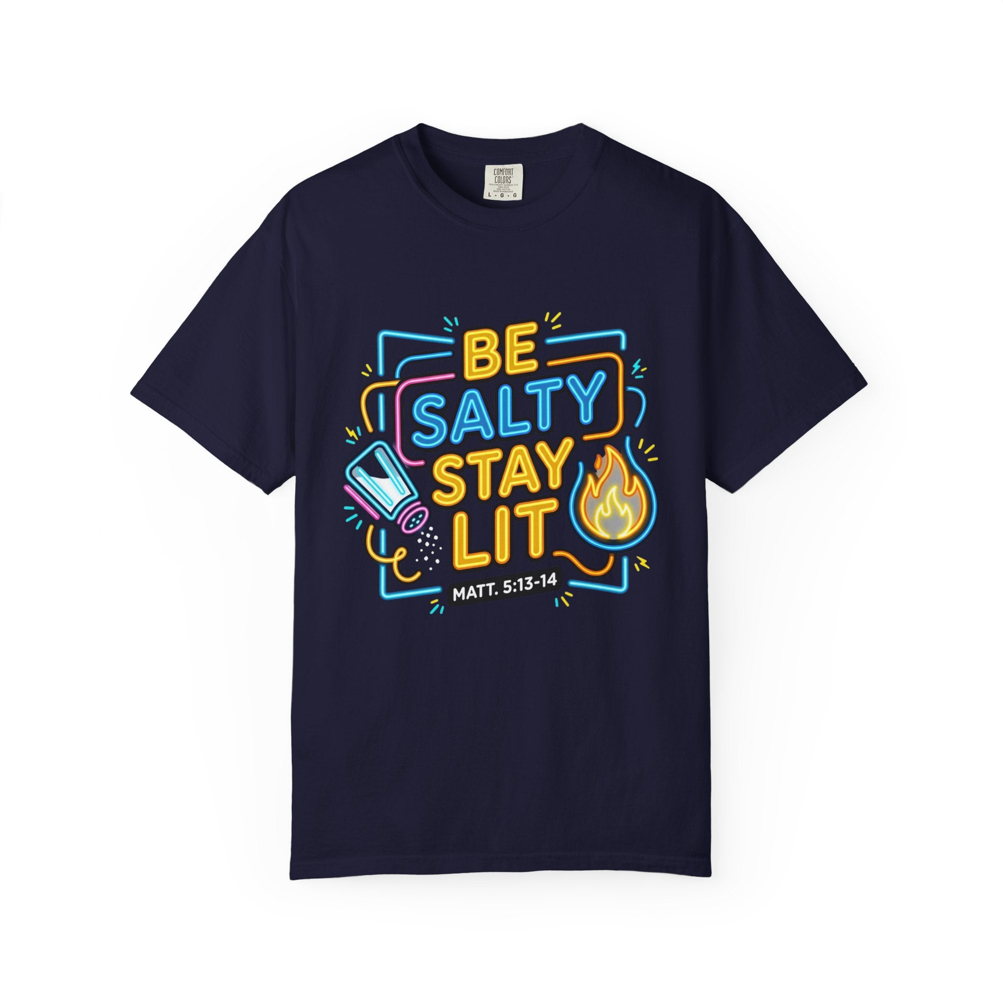 Be Salty Stay Lit T-Shirt — Christian Youth Graphic Tee (Matt. 5:13–14)