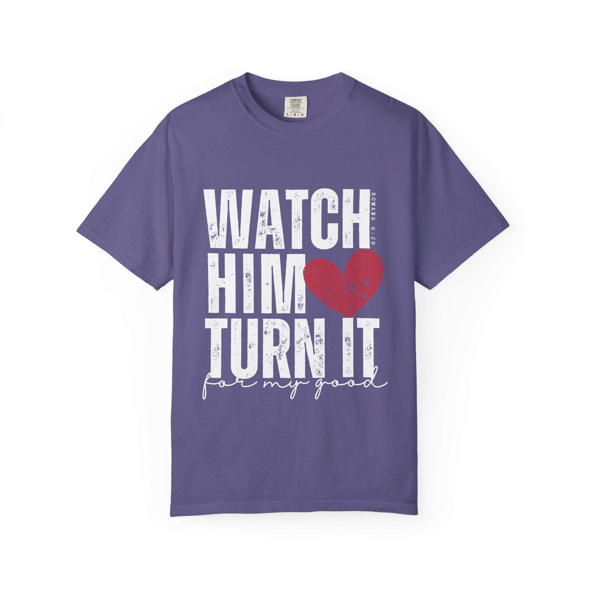 Heart Chest T-Shirt — Distressed Red Heart Pocket Tee