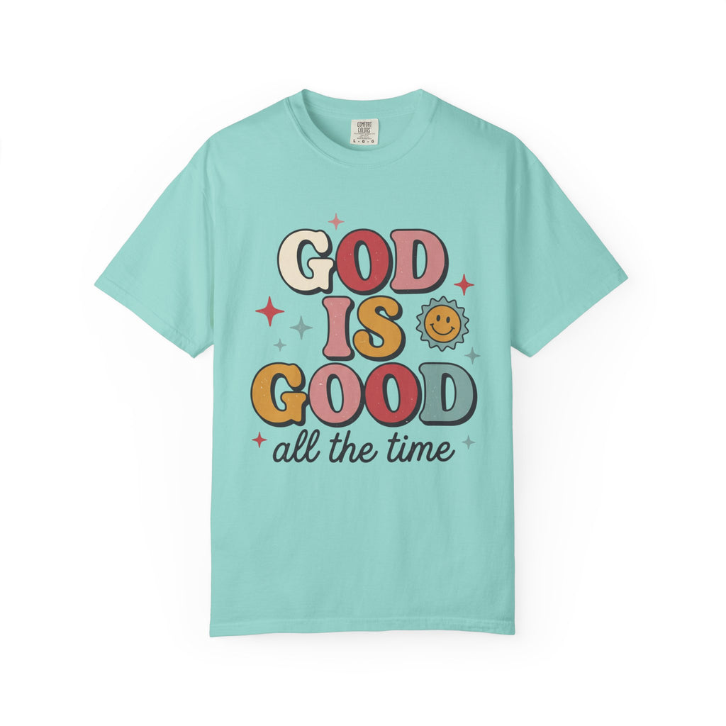 God Is Good All the Time T-Shirt — Retro Faith Graphic Tee