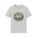 Kingdom Salt Island Soul T-Shirt — Cross, Waves & Tropical Floral Faith Tee
