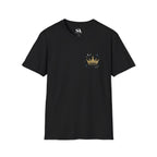 Gold Crown Pocket Tee — Minimal Royal Graphic T-Shirt