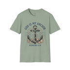 God Is My Anchor T‑Shirt — Christian Anchor Design (Hebrews 6:19)