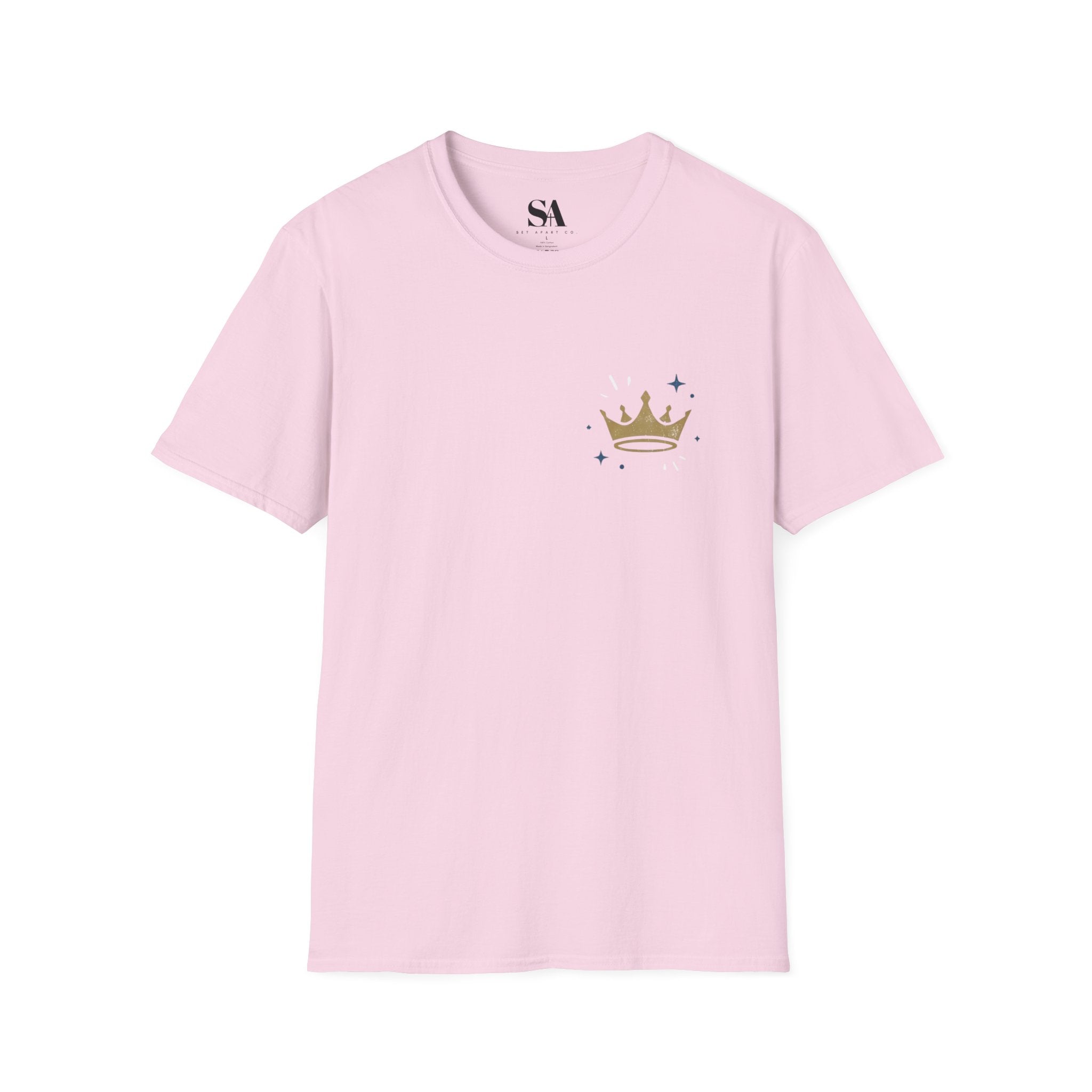 Gold Crown Pocket Tee — Minimal Royal Graphic T-Shirt