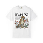 Fearless Leopard Christian T-Shirt — "For My God is Always With Me" Inspirational Tee