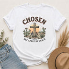 Chosen Cross T-Shirt — "Set Apart by Grace" Christian Faith Tee