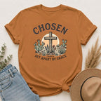 Chosen Cross T-Shirt — "Set Apart by Grace" Christian Faith Tee