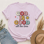 God Is Good All the Time T-Shirt — Retro Faith Graphic Tee