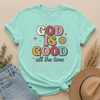 God Is Good All the Time T-Shirt — Retro Faith Graphic Tee