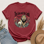 The Lion and the Lamb T-Shirt – Christian Scripture Tee (Revelation 5:5-6)