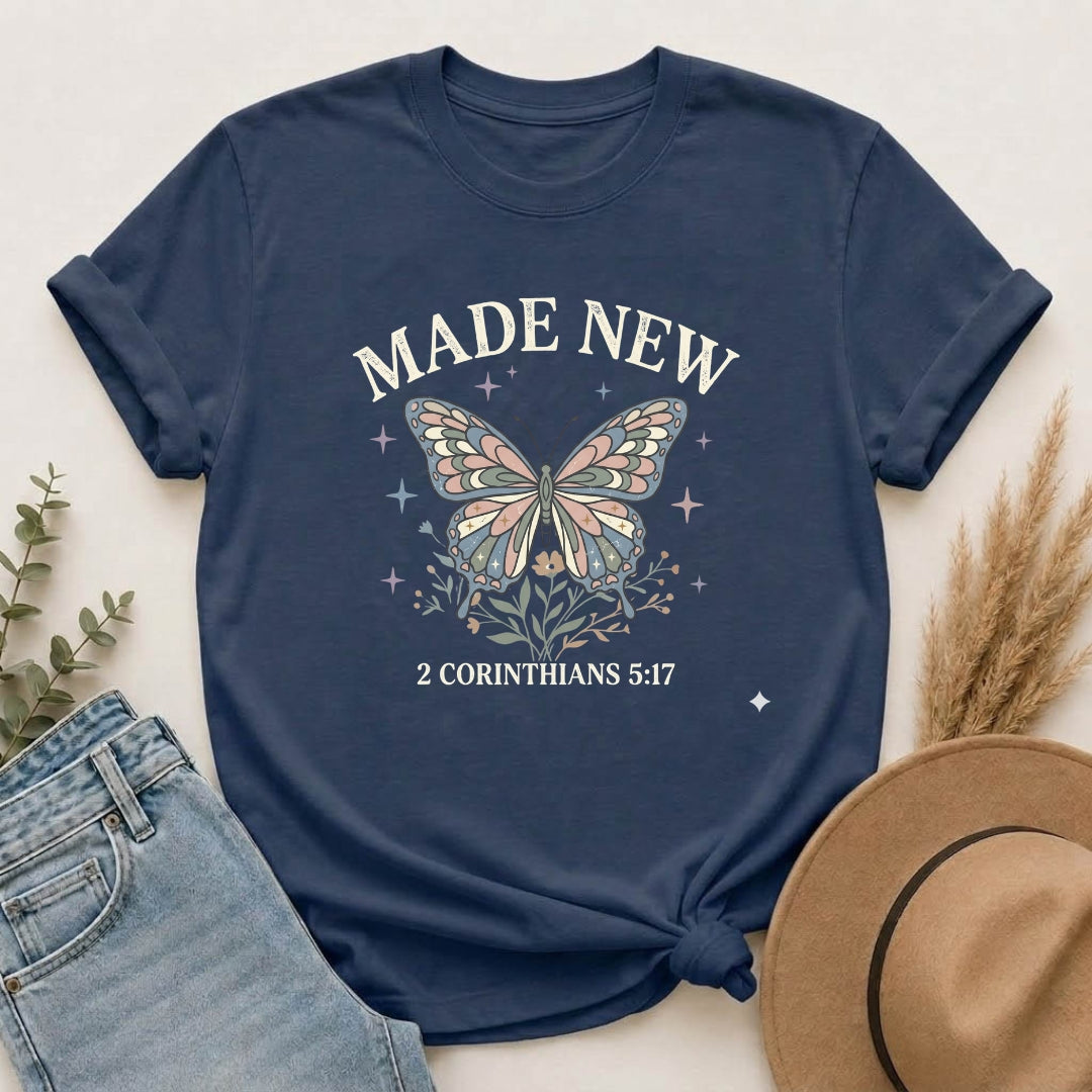 Made New Butterfly T-Shirt — Vintage Botanical Monarch Graphic Tee