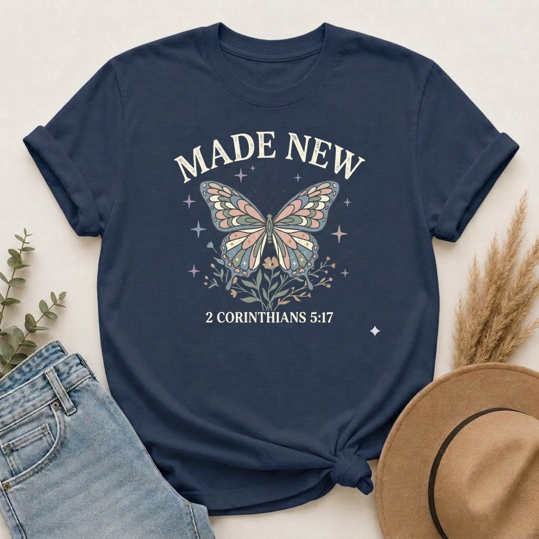 Made New Butterfly T-Shirt — Vintage Botanical Monarch Graphic Tee