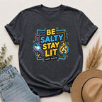 Be Salty Stay Lit T-Shirt — Christian Youth Graphic Tee (Matt. 5:13–14)