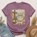Vintage Christian T-Shirt — "I Will Cling to the Old Rugged Cross"