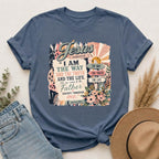 Jesus 'I Am The Way' Vintage Floral T-Shirt — Christian Faith Scripture Tee