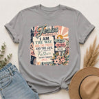 Jesus 'I Am The Way' Vintage Floral T-Shirt — Christian Faith Scripture Tee