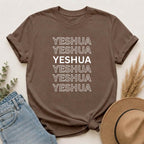 Yeshua Repeat Tee — Christian Faith Graphic T-Shirt