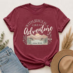 Adventure Faith T-Shirt — "With Jesus is a Great Adventure" John 10:10 Christian Tee
