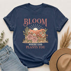Daughter of the King T-Shirt — Floral Cowboy Hat Christian Tee