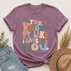 Scripture T‑Shirt — “For I Know the Plans I Have for You” Inspirational Tee