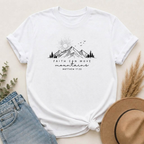 Faith Can Move Mountains T-Shirt — Matthew 17:20 Mountain Graphic Tee