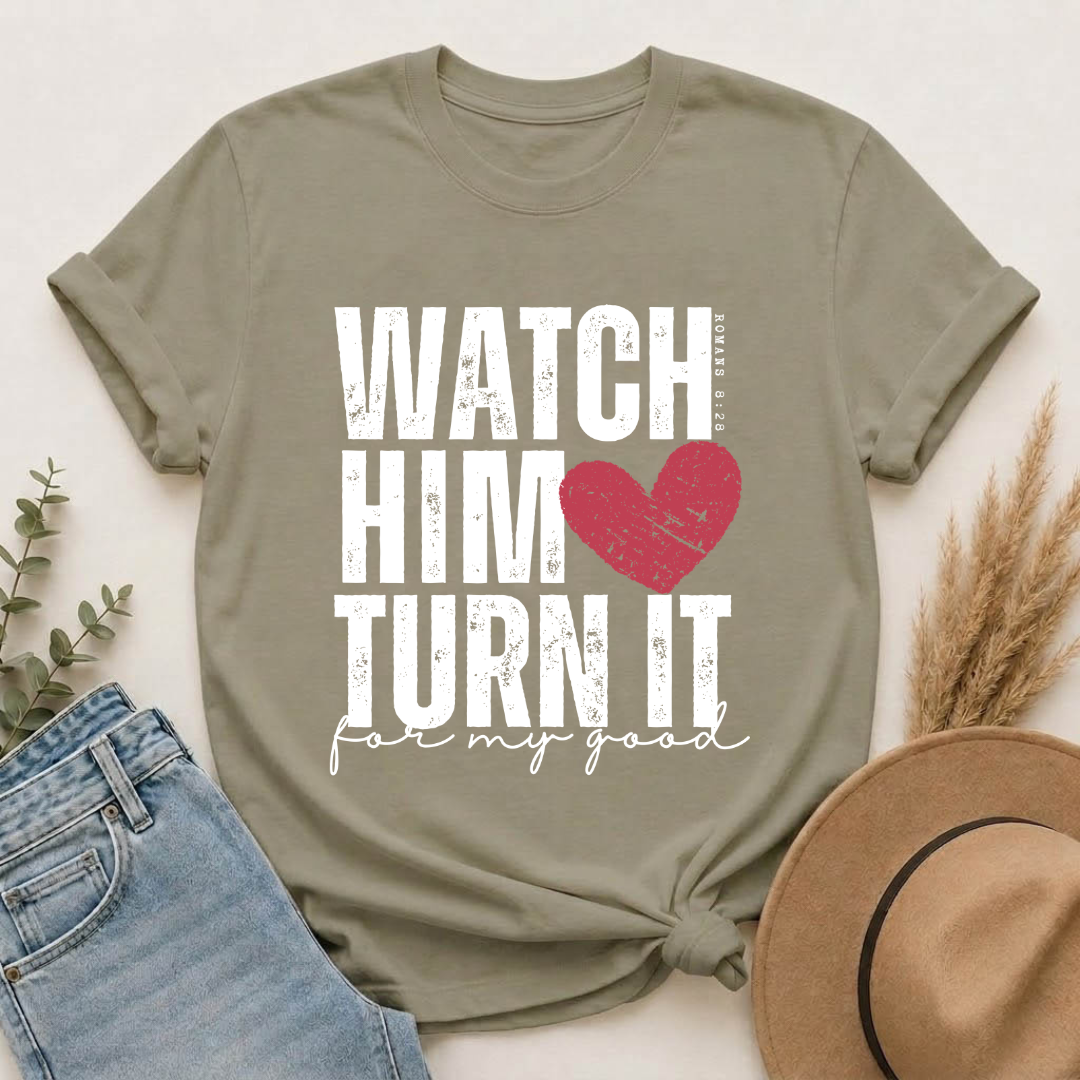 Heart Chest T-Shirt — Distressed Red Heart Pocket Tee