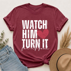 Heart Chest T-Shirt — Distressed Red Heart Pocket Tee