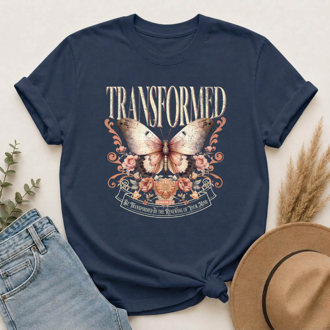 Transformed Butterfly Floral T-Shirt
