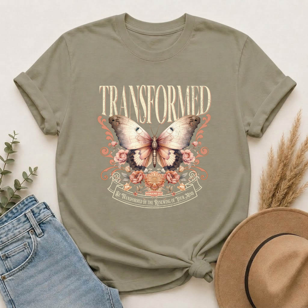 Transformed Butterfly Floral T-Shirt
