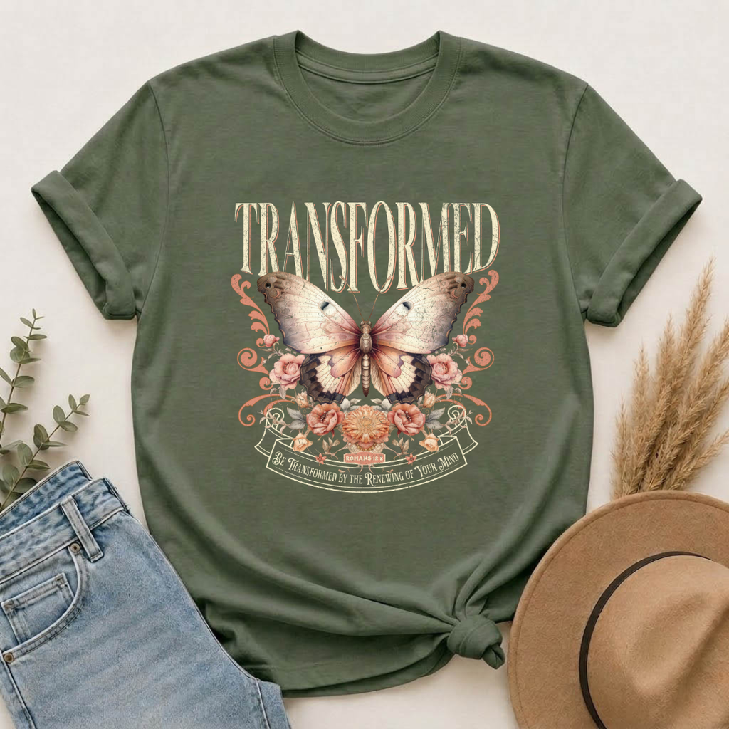Transformed Butterfly Floral T-Shirt