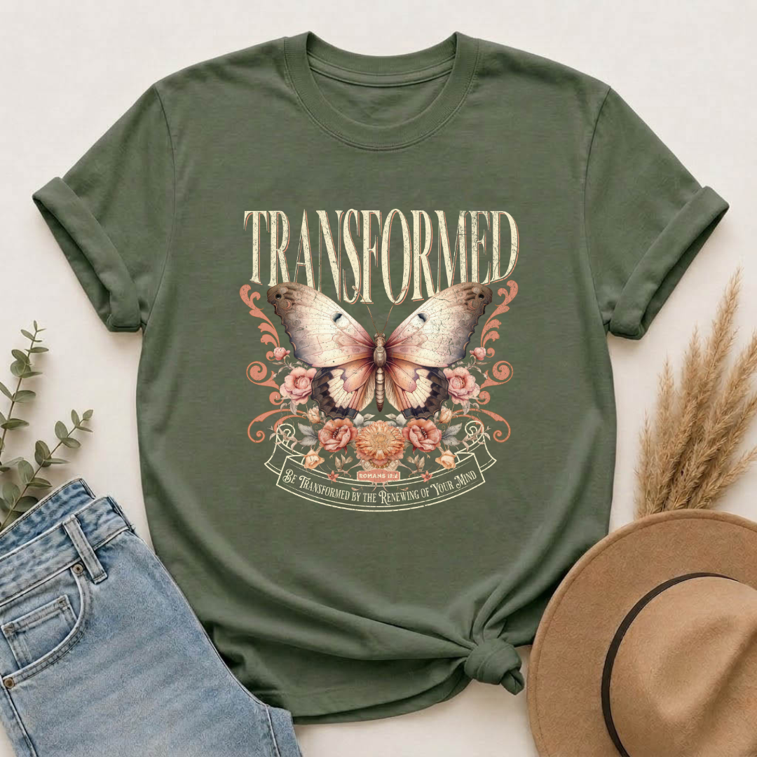 Transformed Butterfly Floral T-Shirt