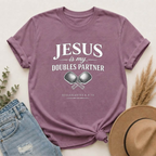 Jesus Is My Doubles Partner | Christian Pickleball T-Shirt