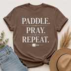 Paddle. Pray. Repeat. | Christian Pickleball T-Shirt