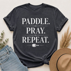 Paddle. Pray. Repeat. | Christian Pickleball T-Shirt