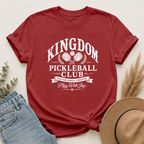 Kingdom Pickleball Club – Play With Joy | Christian Pickleball T-Shirt