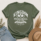 Kingdom Pickleball Club – Play With Joy | Christian Pickleball T-Shirt