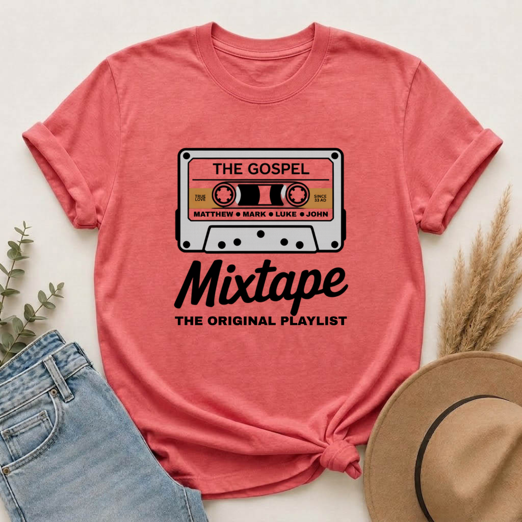 The Gospel Mixtape – The Original Playlist Christian Cassette Tape T-Shirt